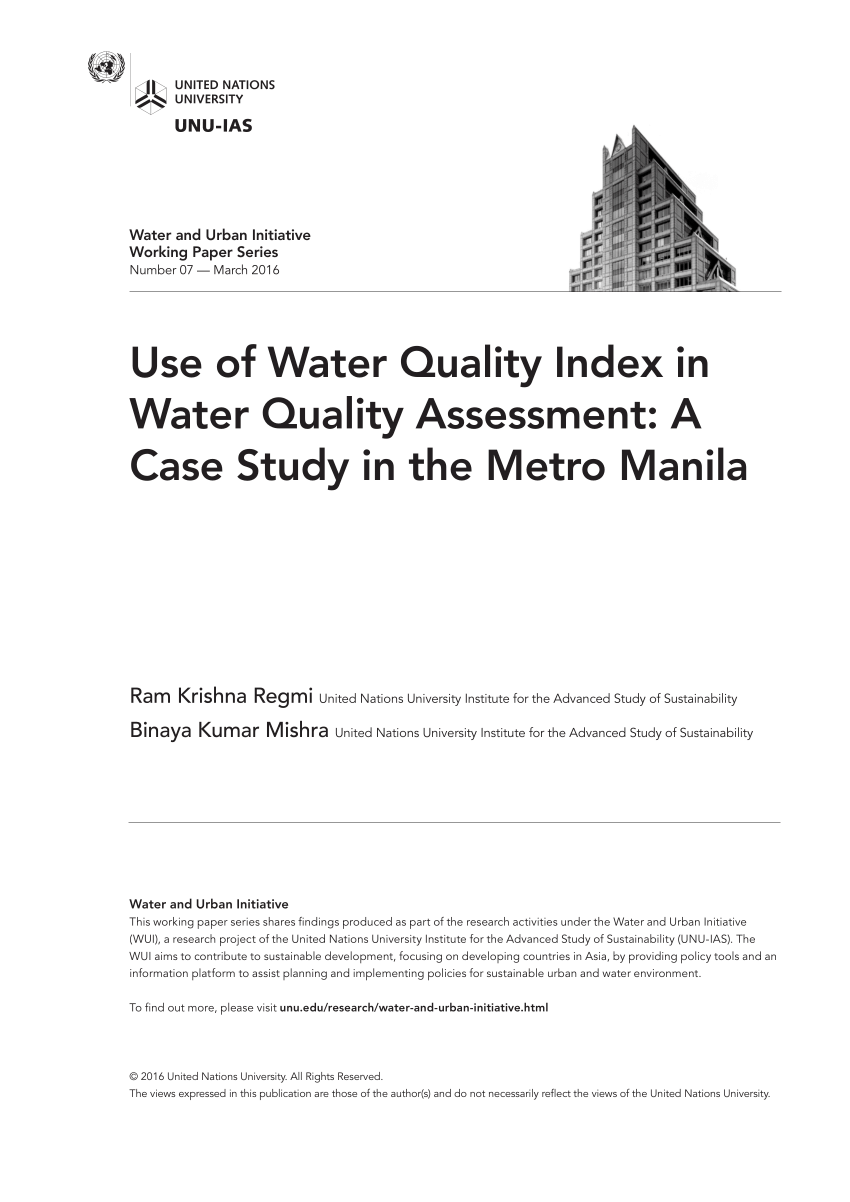 case study of water supply in the philippines