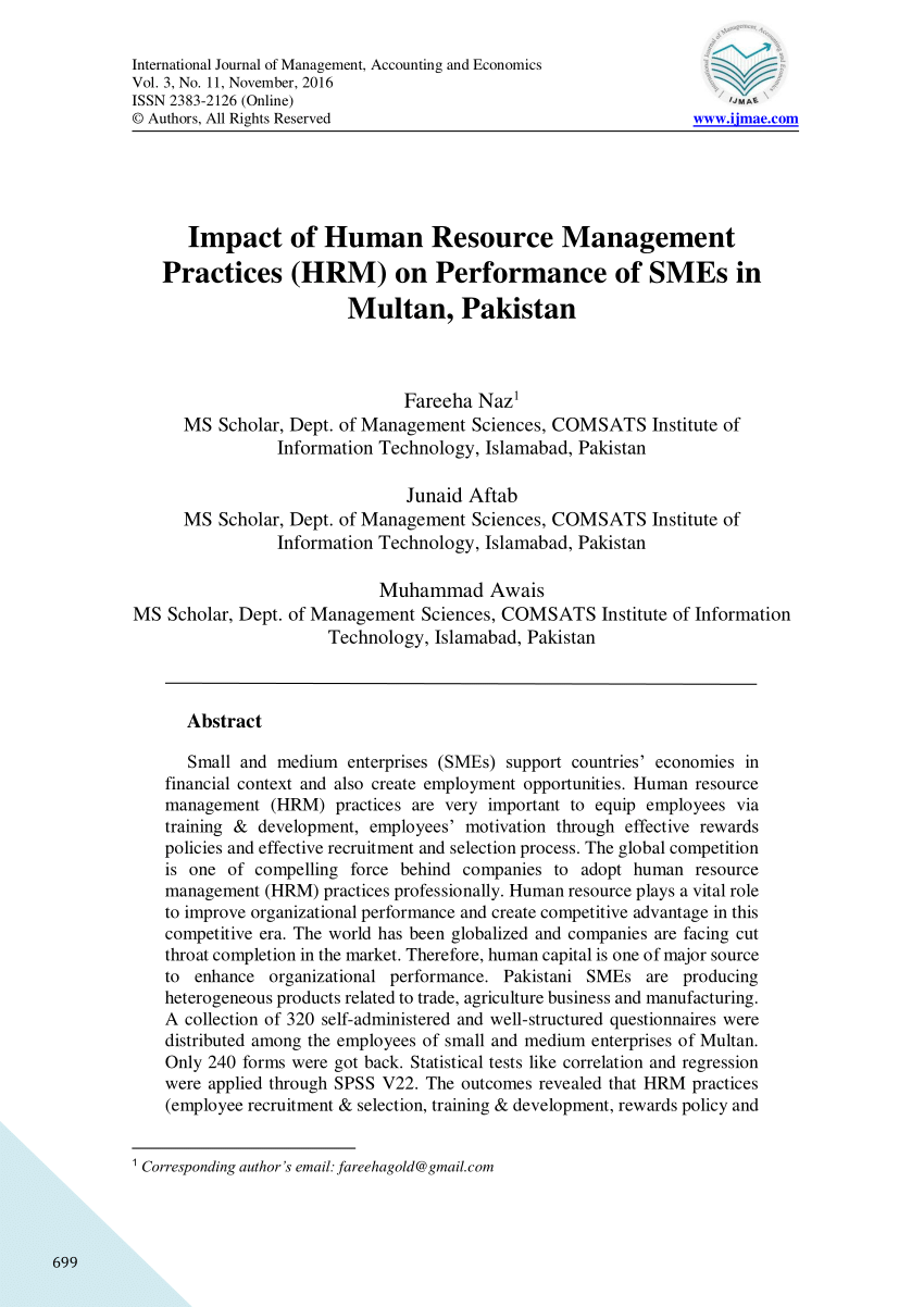 thesis for human resources