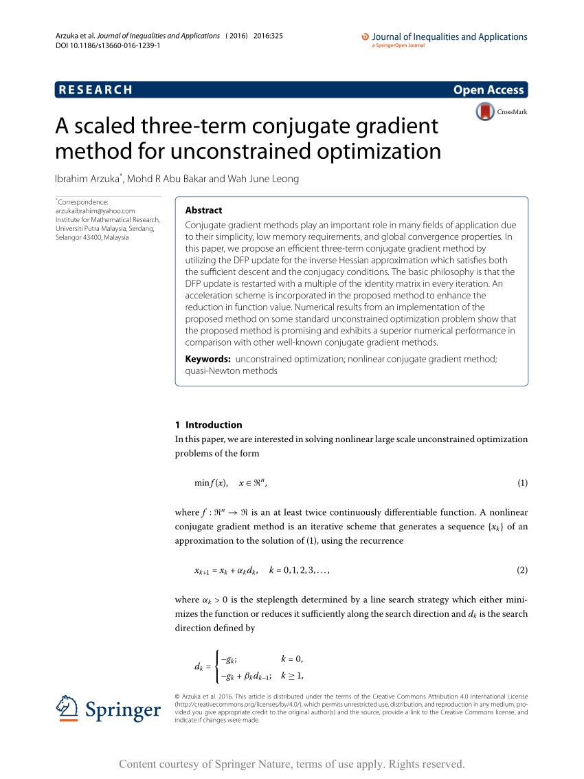 PDF] Steepest Descent and Conjugate Gradient Methods with Variable  Preconditioning