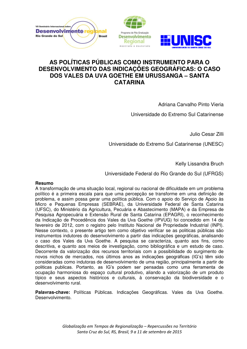 PDF) Políticas Públicas Indutoras do Desenvolvimento Sustentável