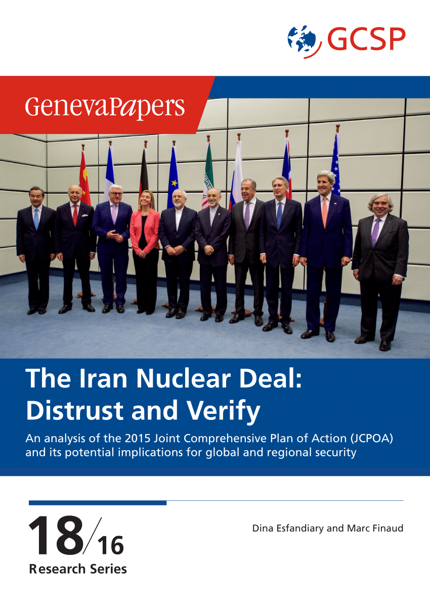 (PDF) The Iran Nuclear Deal: Distrust and Verify