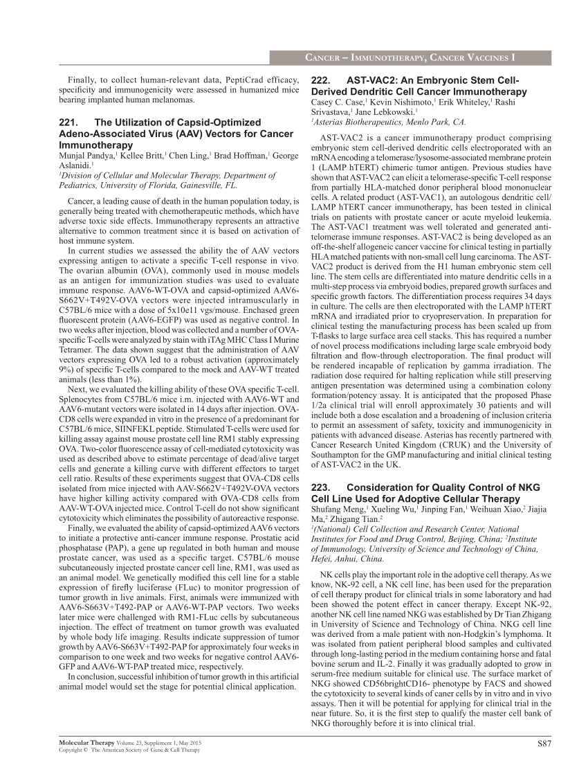 (PDF) Recombinant adeno-associated viruses (rAAV2 
