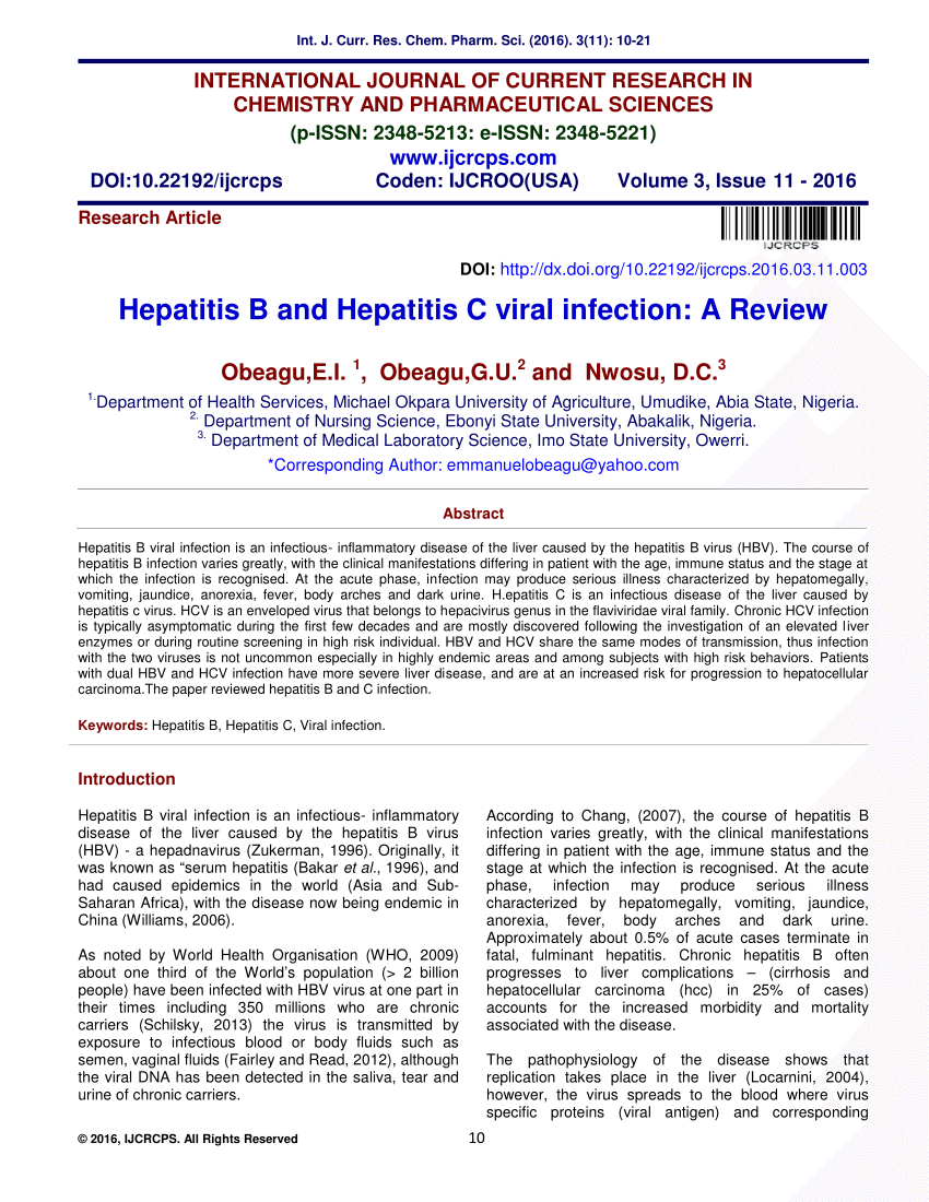 research paper on hepatitis c pdf