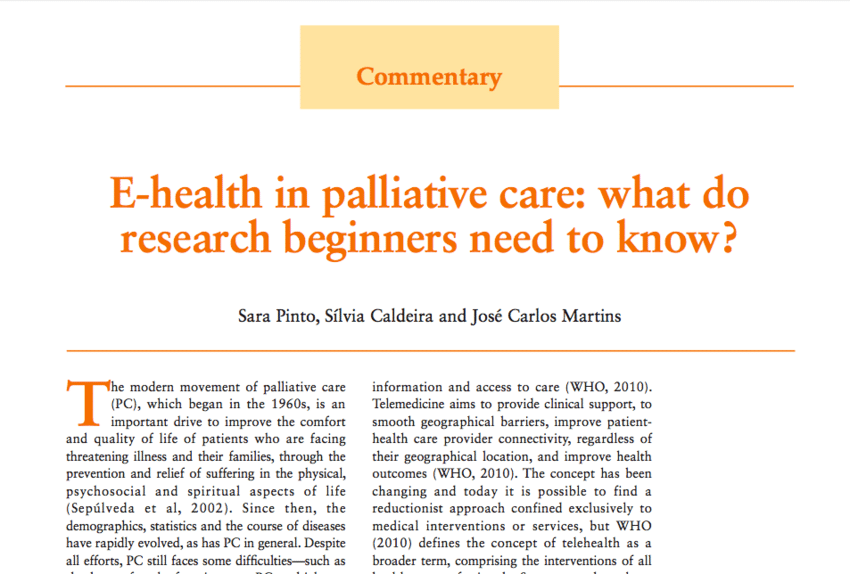 nursing research articles on palliative care