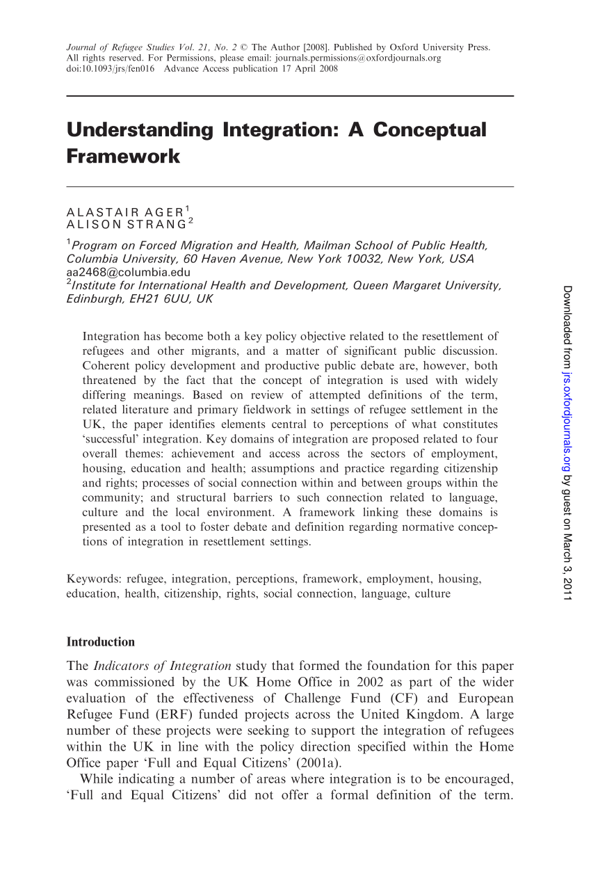 Pdf Understanding Integration A Conceptual Framework - 