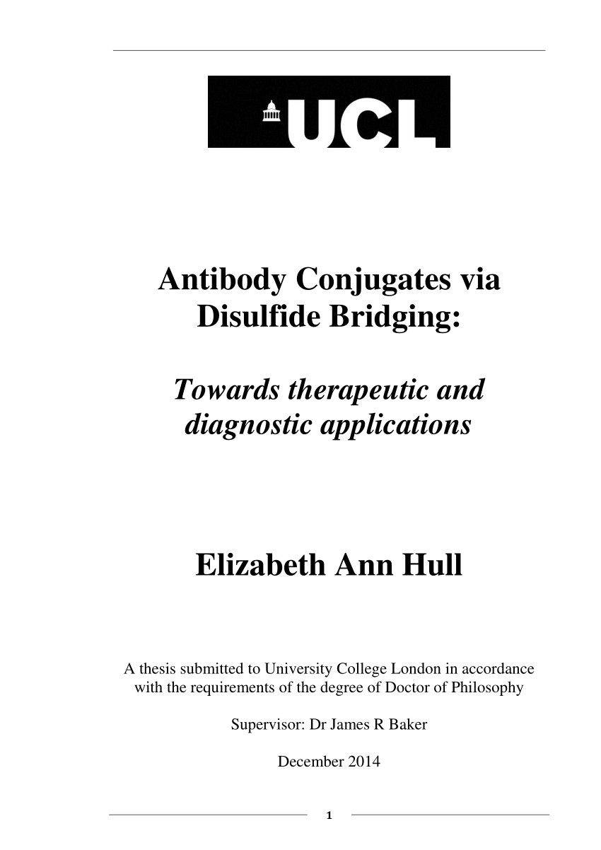 dissertation cover page ucl