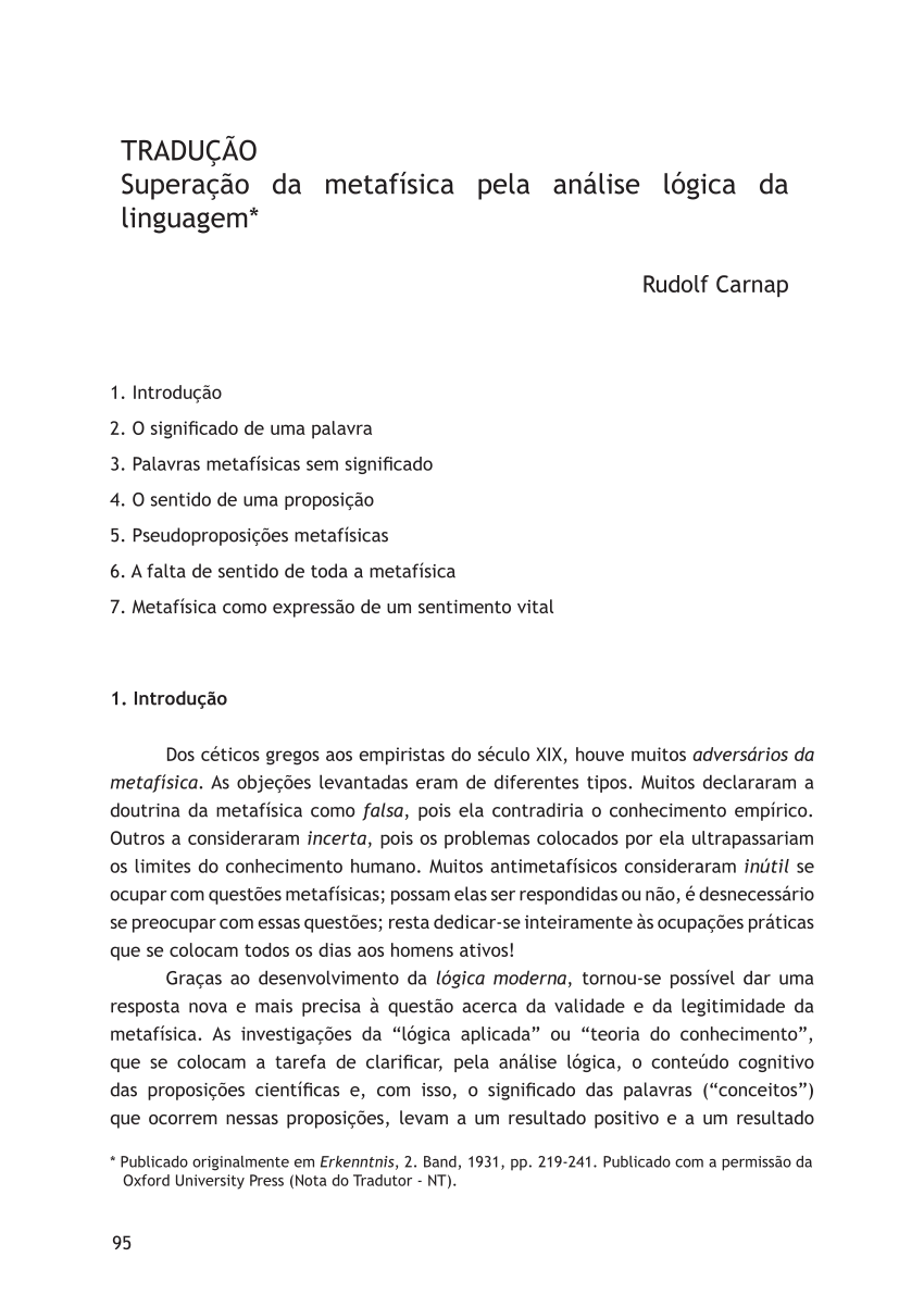 PDF) ARAUJO, Marcelo. Epistemologia e Filosofia da Linguagem