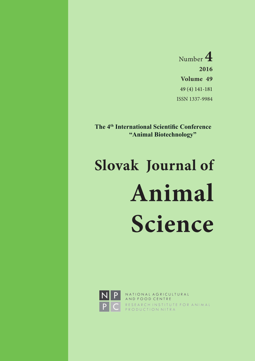 research institute for animal production nitra