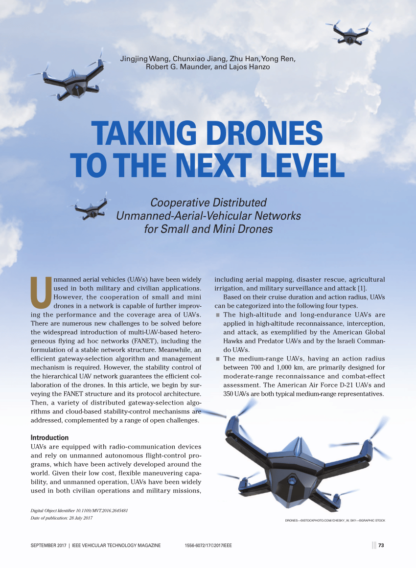 ieee research papers on drones