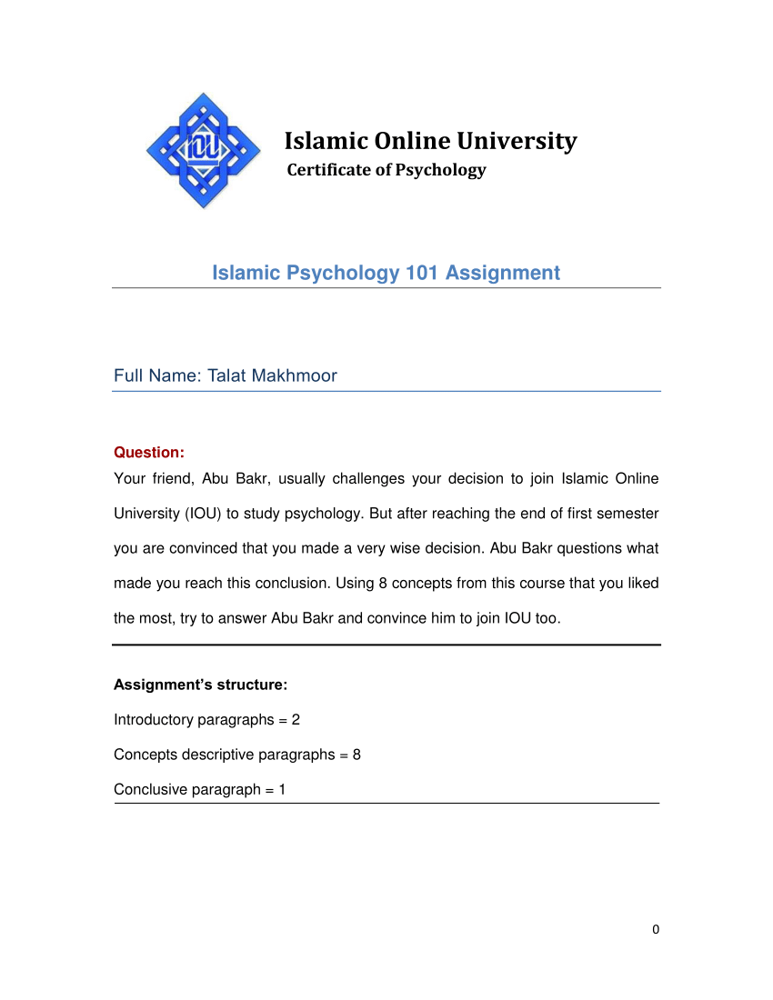 Pdf Some Aspects Of Human Psychology From Islamic Perspective