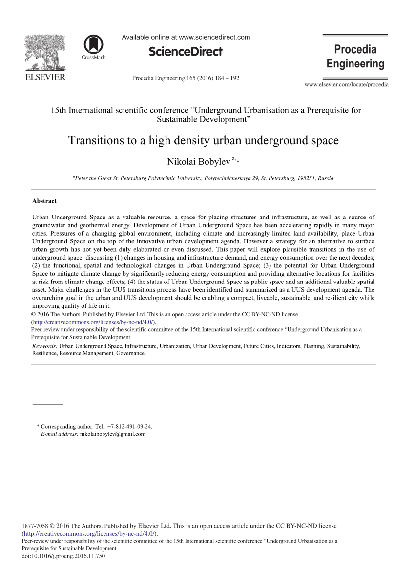 Underground space as an urban indicator: Measuring use of subsurface -  ScienceDirect