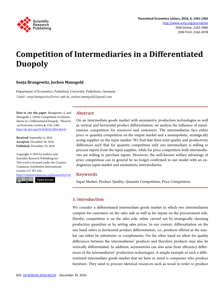 duopoly competition case study