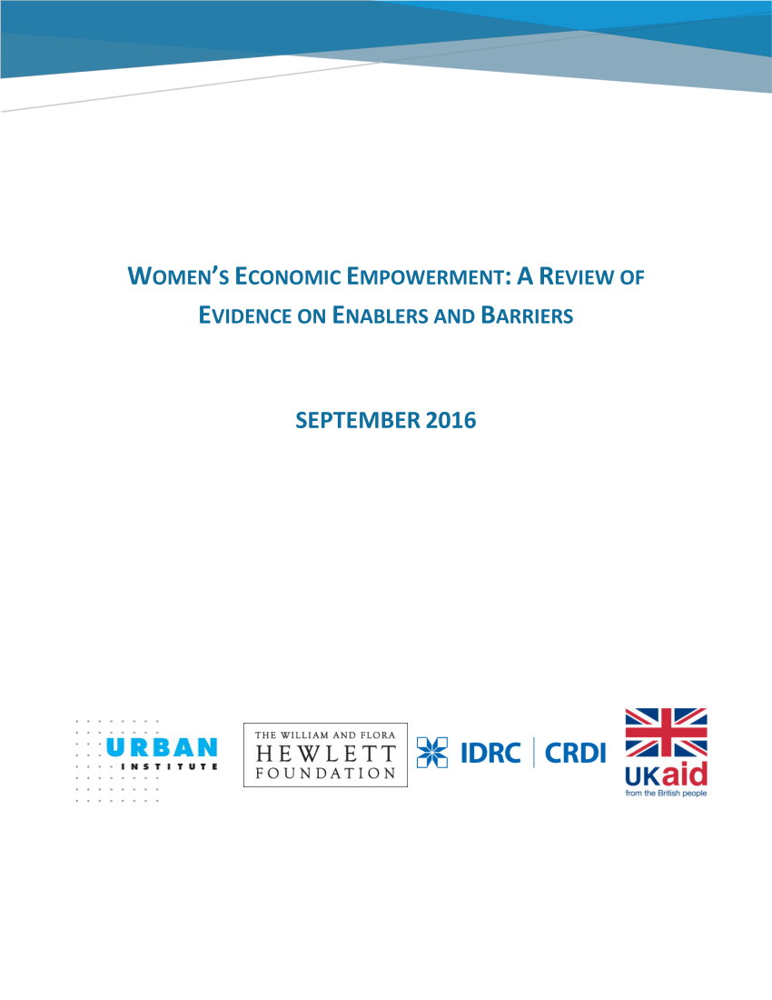 phd thesis on women's economic empowerment