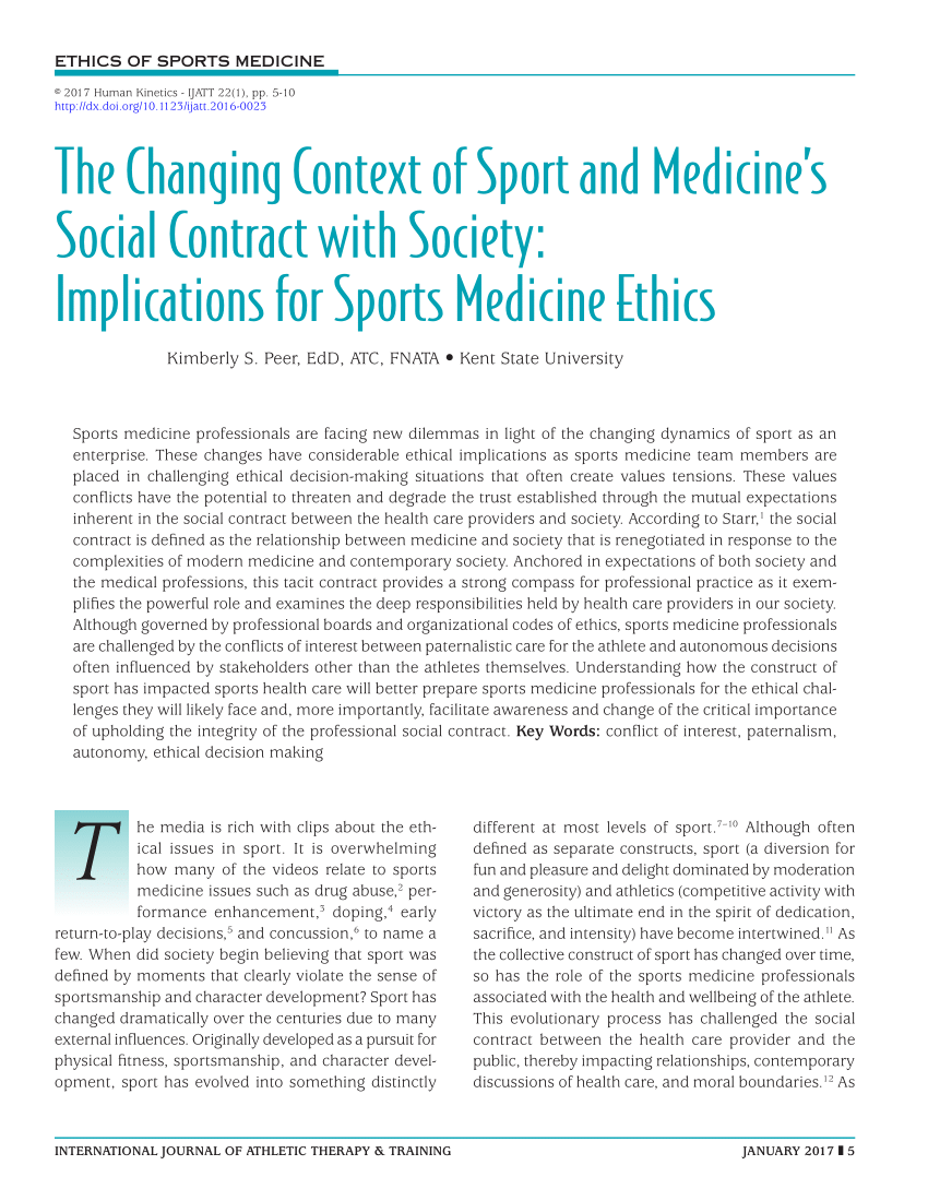 research papers about sports medicine
