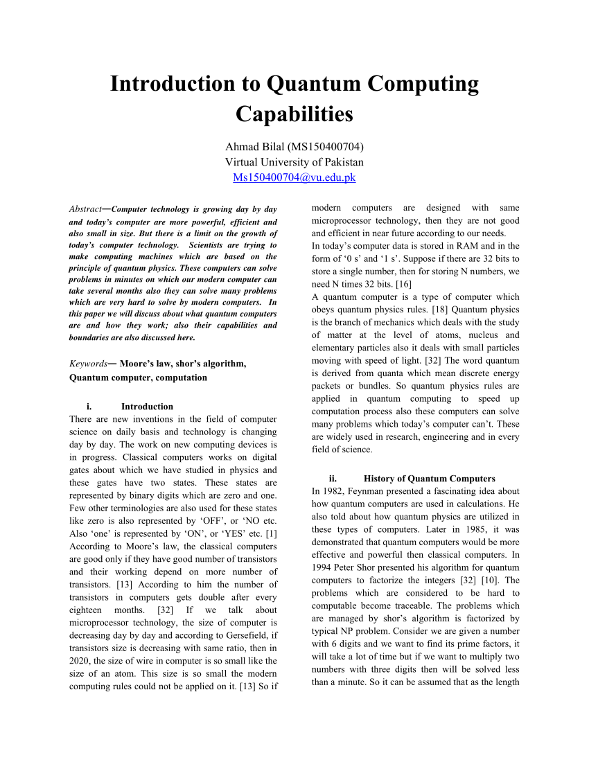master thesis quantum computing