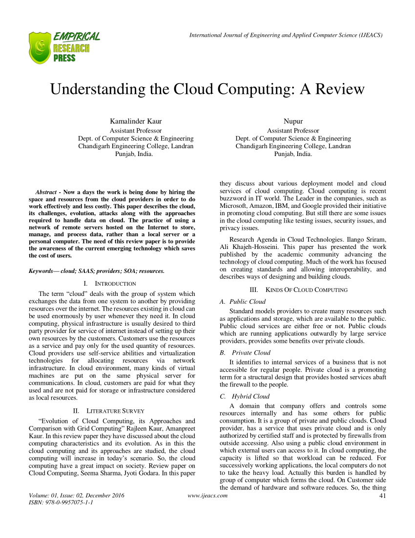 cloud computing research article