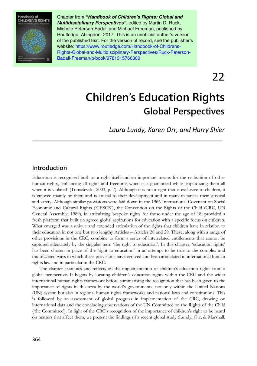child rights essay pdf