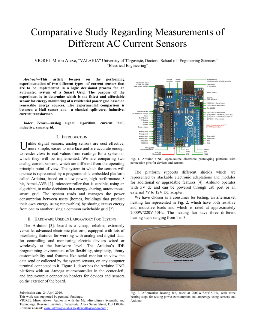 AC Current Measurement System Using Arduino And CT Sensor