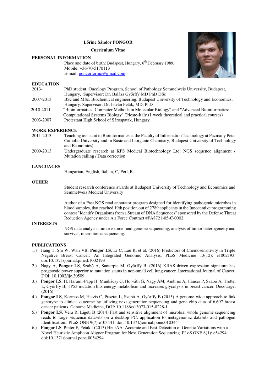 CV for PhD Application: Writing Guide (with PhD CV Example)