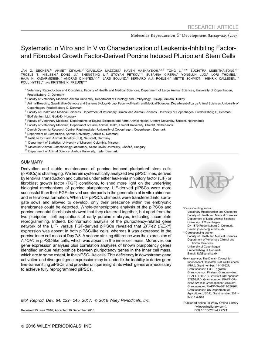 PDF) Systematic in vitro and in vivo characterization of Leukemia ...
