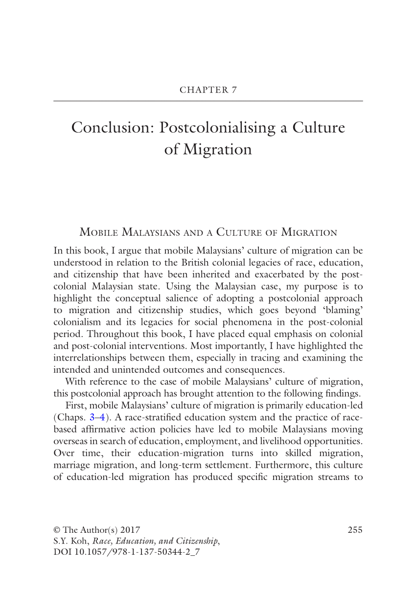 dissertation sur la migration conclusion