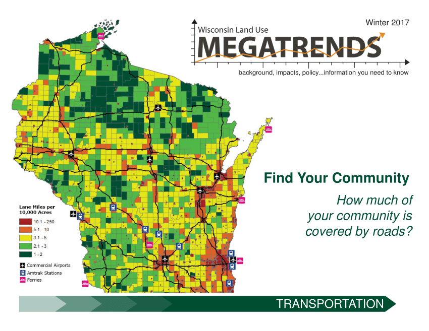 PDF) Wisconsin Land Use Megatrends: Transportation