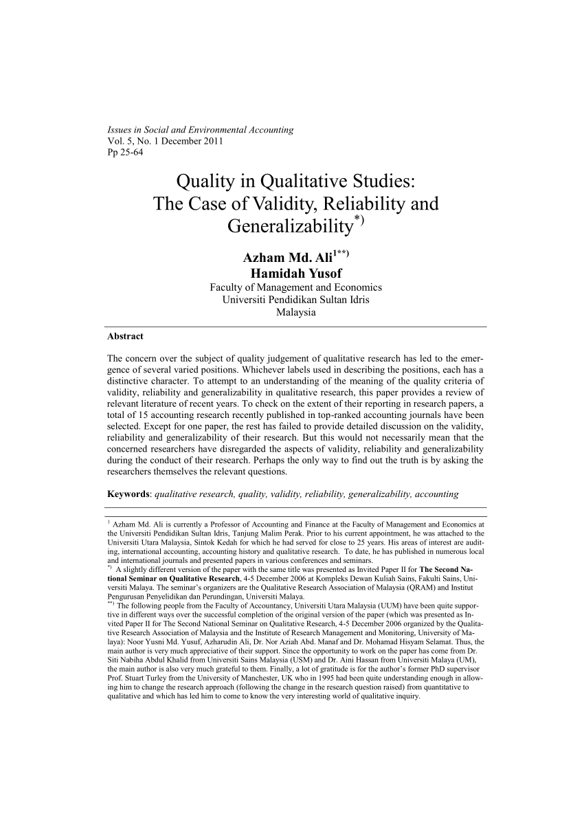 validity and reliability in research pdf