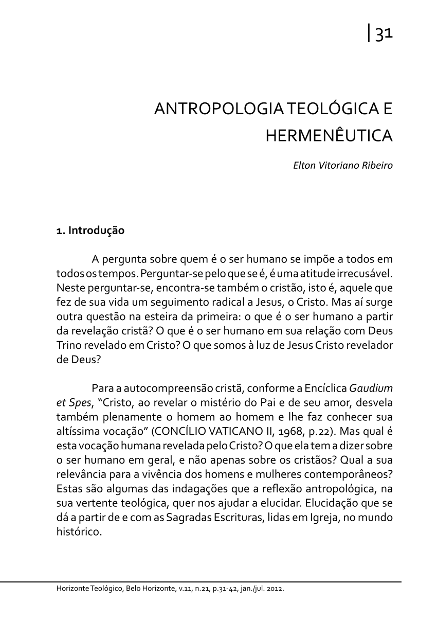 PDF) Sinais dos Tempos, uma questão hermenêutica