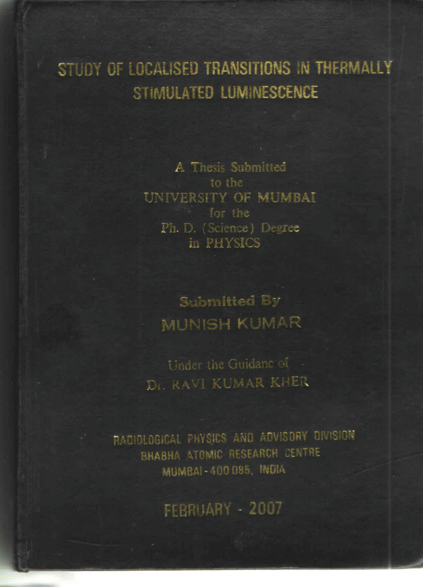 thesis section university of mumbai