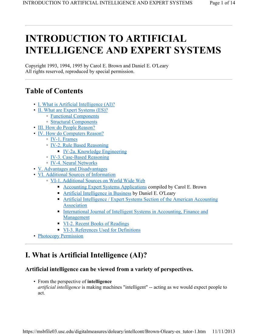 case study artificial intelligence pdf