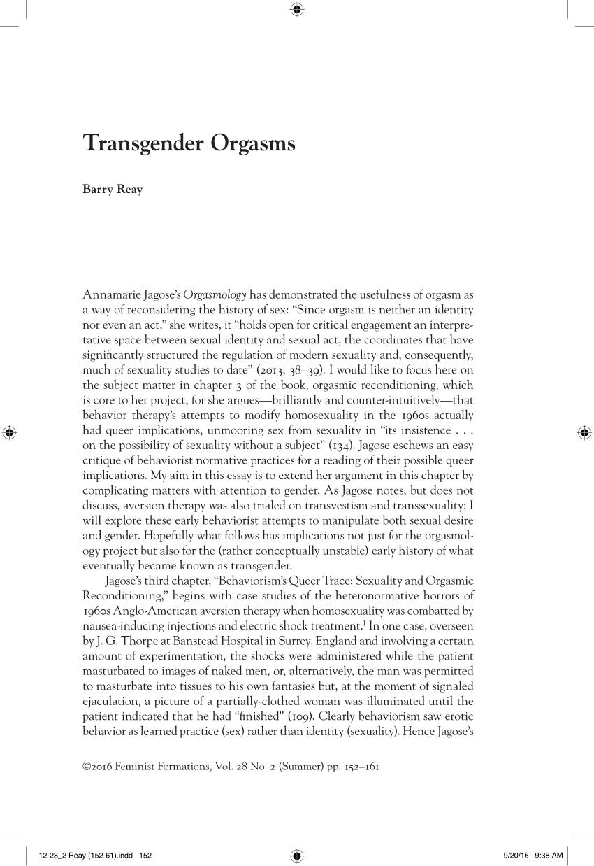 PDF Transgender Orgasms