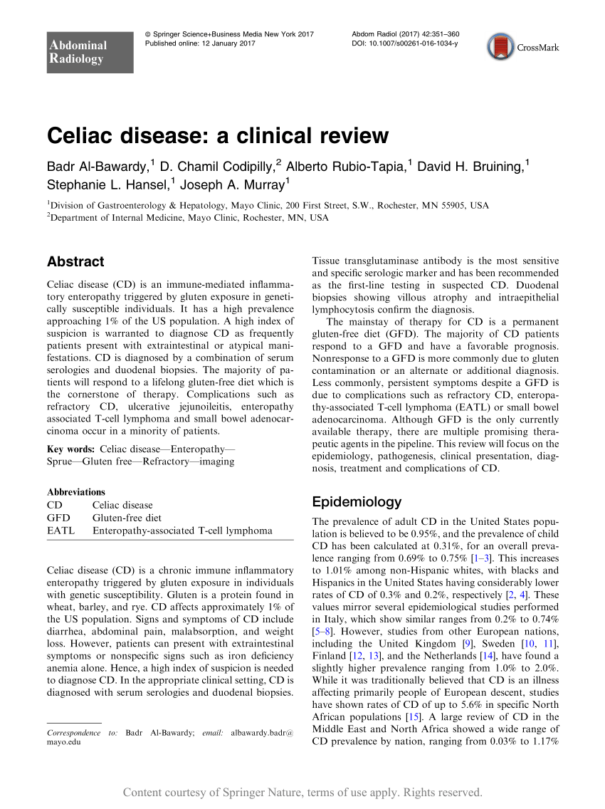 case study celiac disease answers