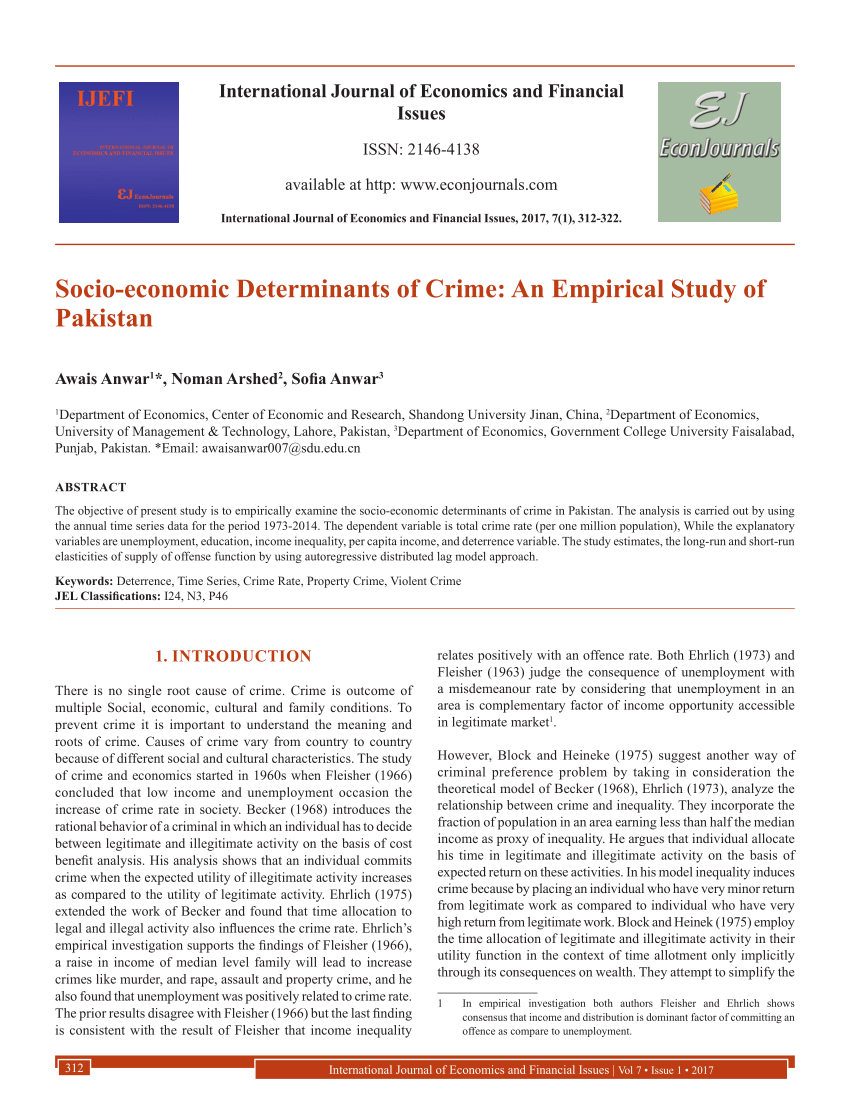 research paper on economic crime