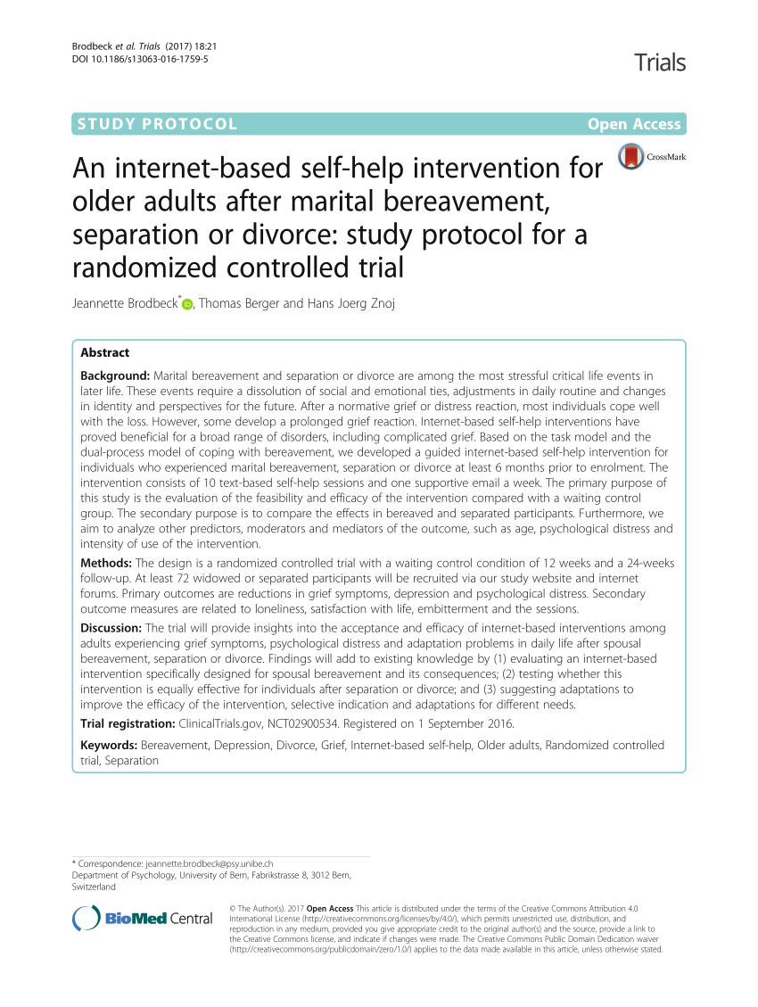 PDF) An internet-based self-help intervention for older adults