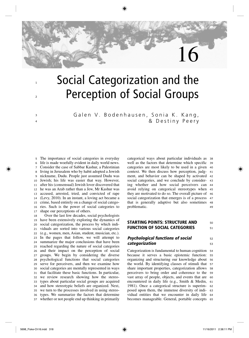 research paper social groups