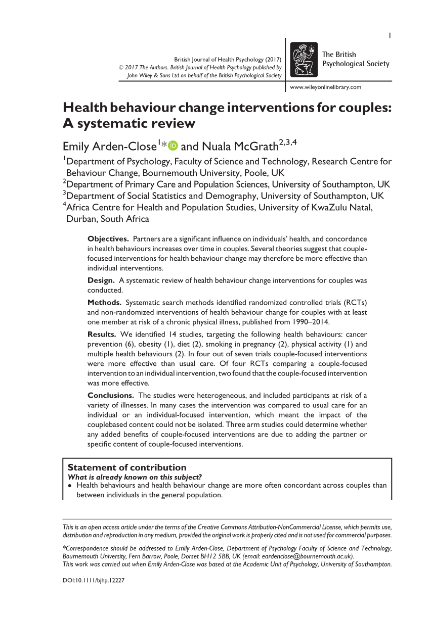 health behavior change research papers