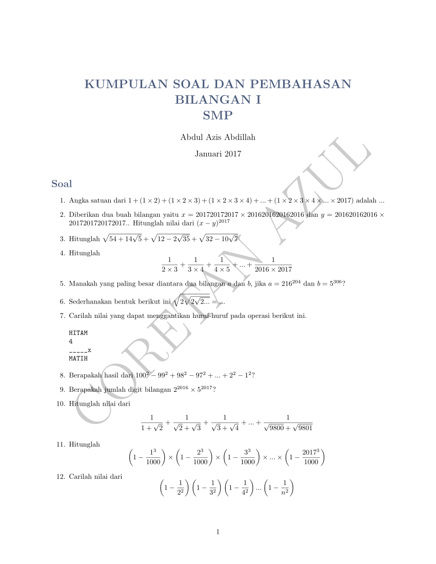 soal dan pembahasan kalkulus 2 pdf
