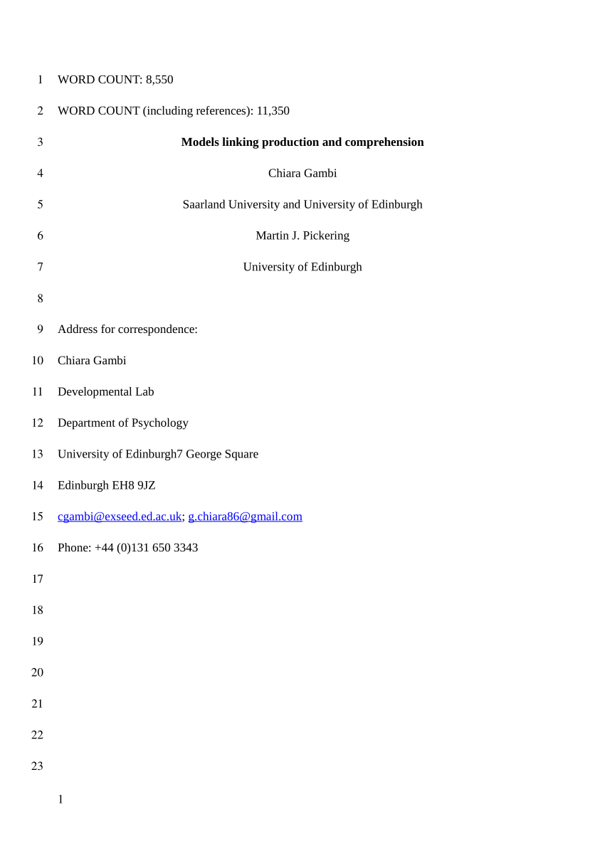 PDF) Prolegomena to a Neurocomputational Architecture for Human Grammatical  Encoding and Decoding