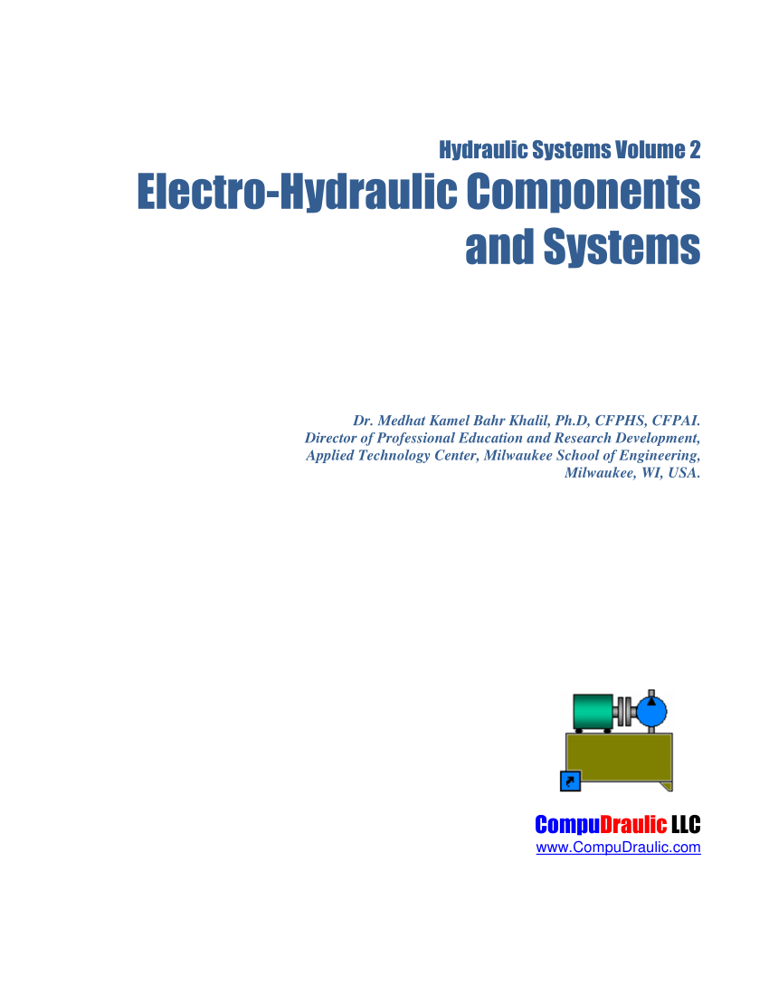 (PDF) Hydraulic System Volume 2 ElectroHydraulic Components and Systems