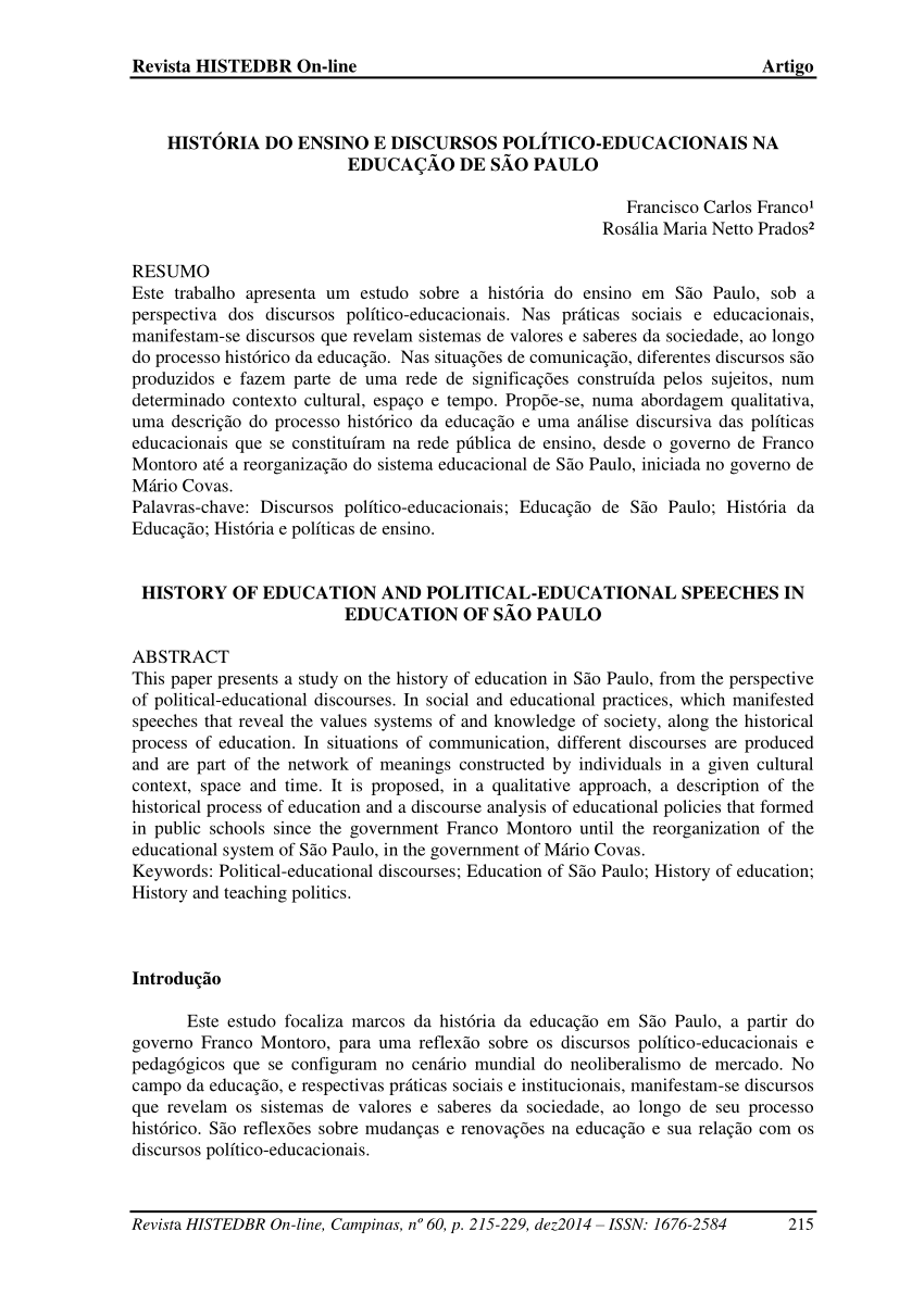 PDF) Teorias do discurso e ensino