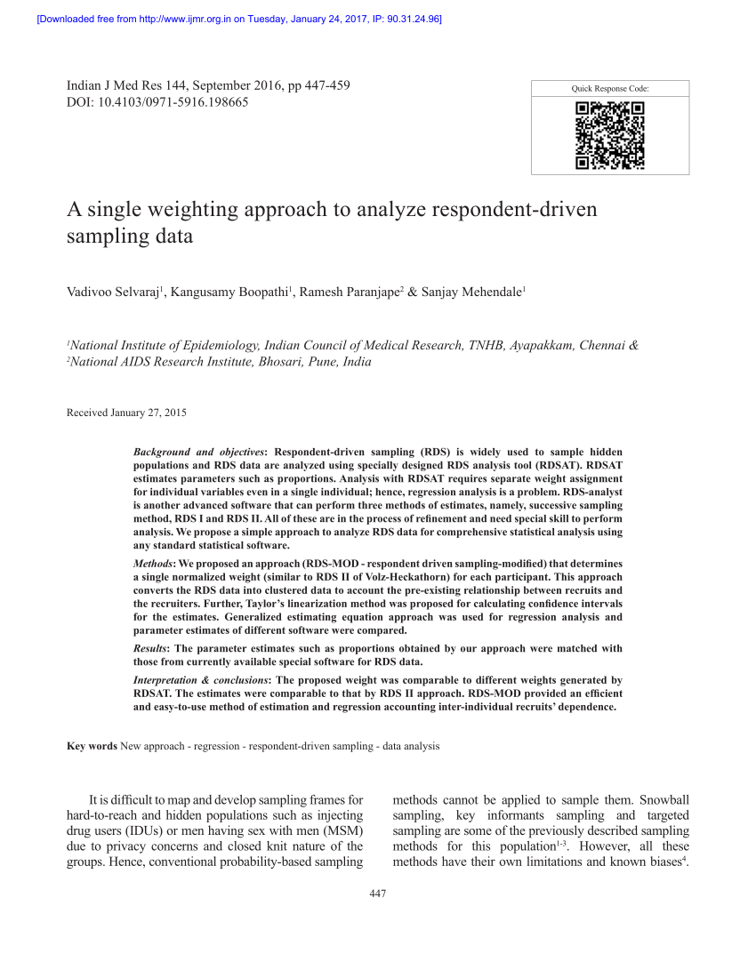 Examples Of Differing Weighted And Unweighted Estimates From A - examples of differing weighted and unweighted estimates from a sample survey