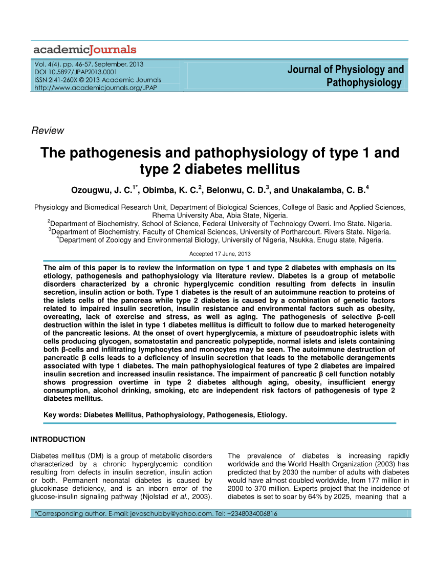 pathophysiology of type 2 diabetes mellitus pdf