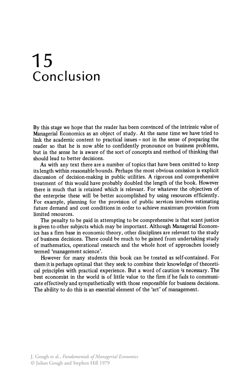 economics research paper conclusion