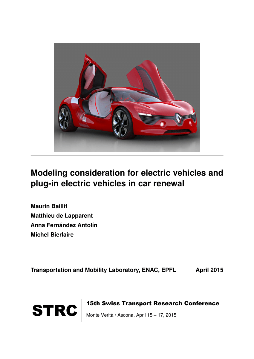 (PDF) Modeling consideration for electric vehicles and plugin electric