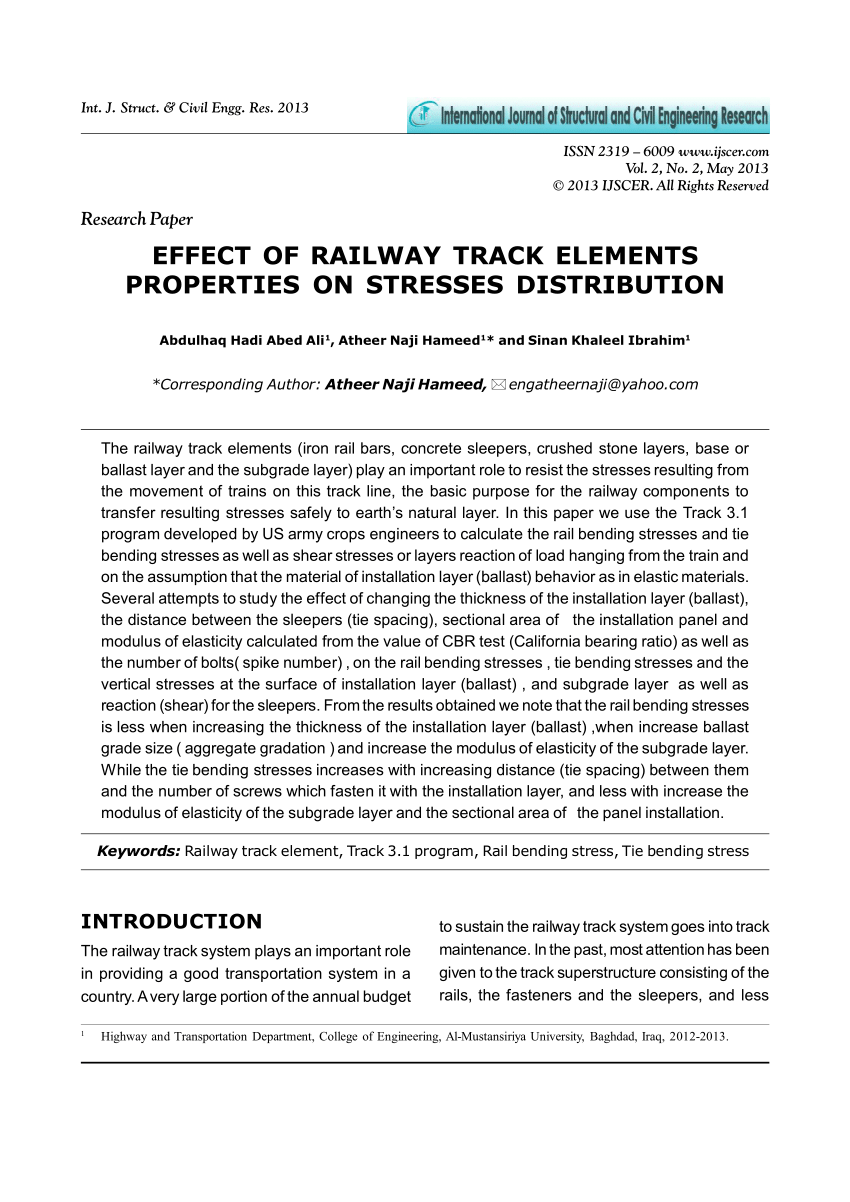 pdf-effect-of-railway-track-elements-properties-on-stresses-distribution