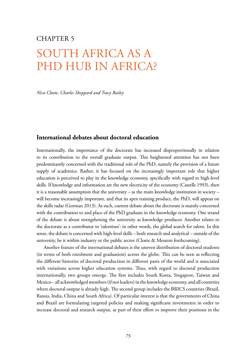 phd by publication south africa