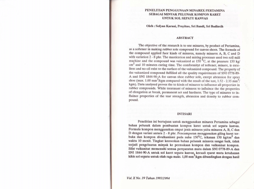  PDF Penelitian penggunaan minarex pertamina sebagai 