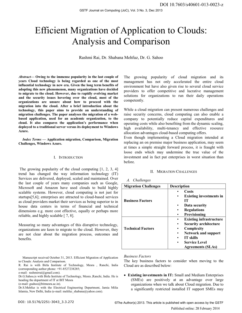 cloud migration research paper