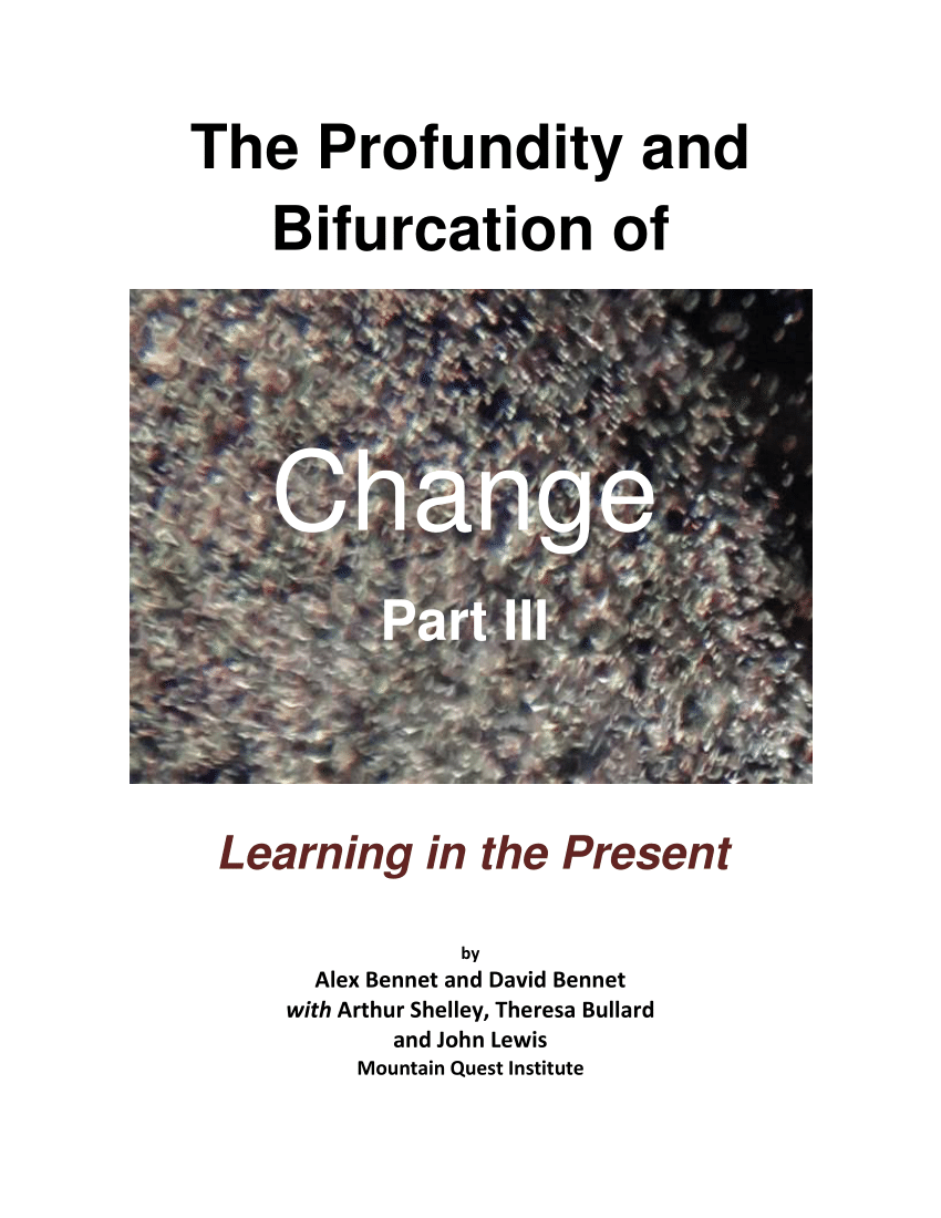 PDF) The Profundity and Bifurcation of Chapter Part III: Learning in the  Present: The Intelligent Social Change Journey