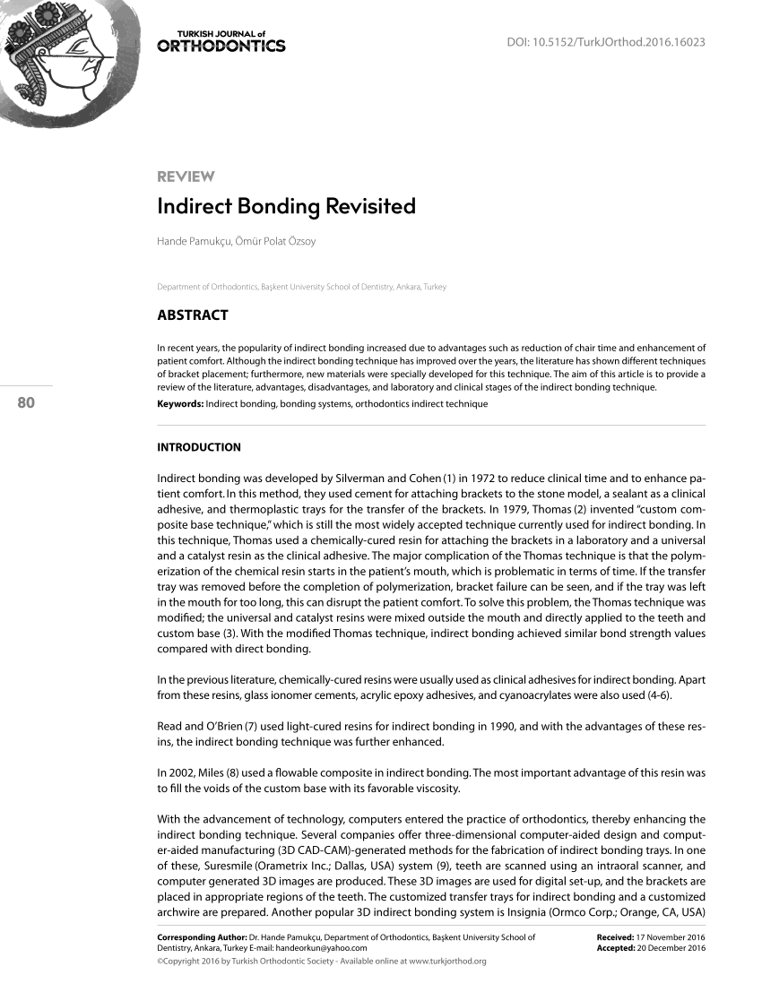 Indirect bonding - JJ Thompson Orthodontic Appliances